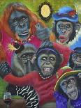 Monkey American Gothic-Sue Clyne-Giclee Print