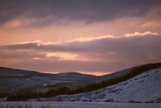Sun rise in Scotland over hills-Sue Demetriou-Photographic Print