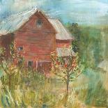 Farmhouse Across the Meadow-Sue Schlabach-Art Print
