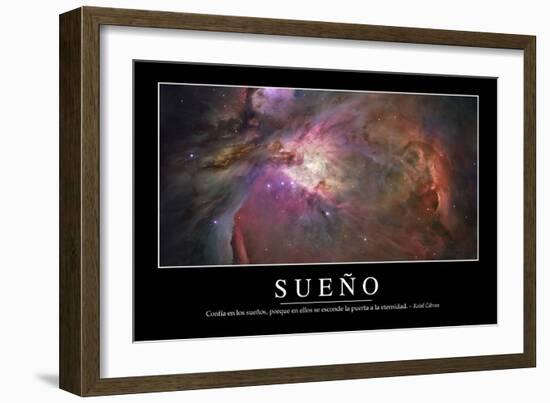 Sueño. Cita Inspiradora Y Póster Motivacional-null-Framed Photographic Print