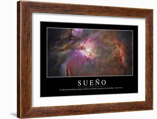 Sueño. Cita Inspiradora Y Póster Motivacional-null-Framed Photographic Print