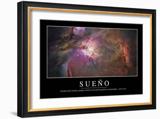 Sueño. Cita Inspiradora Y Póster Motivacional-null-Framed Photographic Print