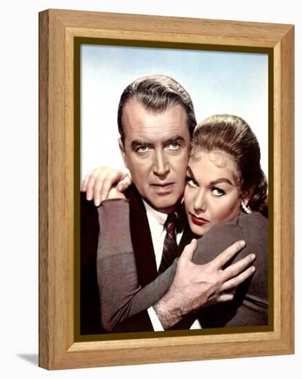 Sueurs Froides VERTIGO by AlfredHitchcock with James Stewart and Kim Novak, 1958 (photo)-null-Framed Stretched Canvas