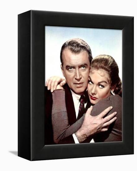 Sueurs Froides VERTIGO by AlfredHitchcock with James Stewart and Kim Novak, 1958 (photo)-null-Framed Stretched Canvas