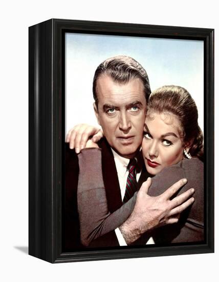 Sueurs Froides VERTIGO by AlfredHitchcock with James Stewart and Kim Novak, 1958 (photo)-null-Framed Stretched Canvas