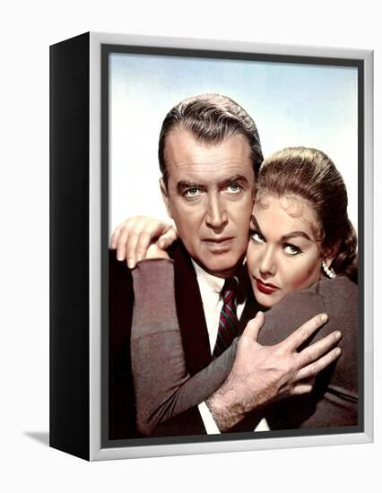 Sueurs Froides VERTIGO by AlfredHitchcock with James Stewart and Kim Novak, 1958 (photo)-null-Framed Stretched Canvas