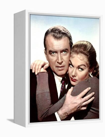 Sueurs Froides VERTIGO by AlfredHitchcock with James Stewart and Kim Novak, 1958 (photo)-null-Framed Stretched Canvas