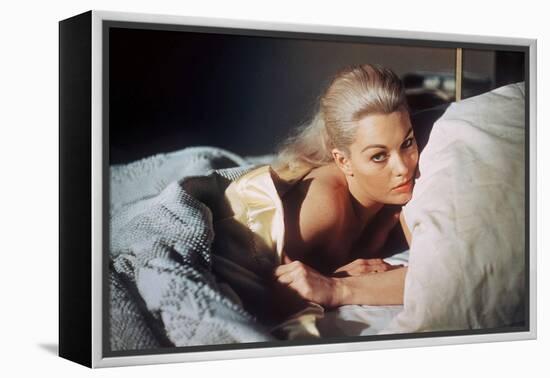 Sueurs Froides VERTIGO by AlfredHitchcock with Kim Novak, 1958 (photo)-null-Framed Stretched Canvas