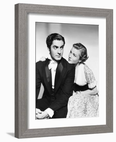 Suez, from Left: Tyrone Power, Annabella, 1938-null-Framed Photo