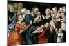 Suffer the Little Children to Come Unto Me, 1538-Lucas Cranach the Elder-Mounted Giclee Print