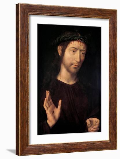 Suffering Christ. 1480-90-Hans Memling-Framed Giclee Print