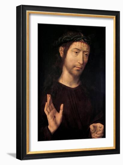 Suffering Christ. 1480-90-Hans Memling-Framed Giclee Print