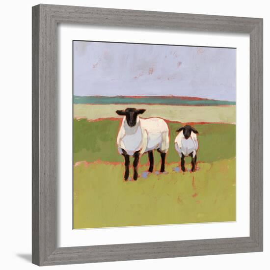 Suffolk Sheep I-Victoria Borges-Framed Art Print