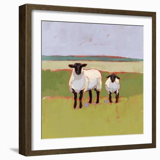 Suffolk Sheep I-Victoria Borges-Framed Art Print