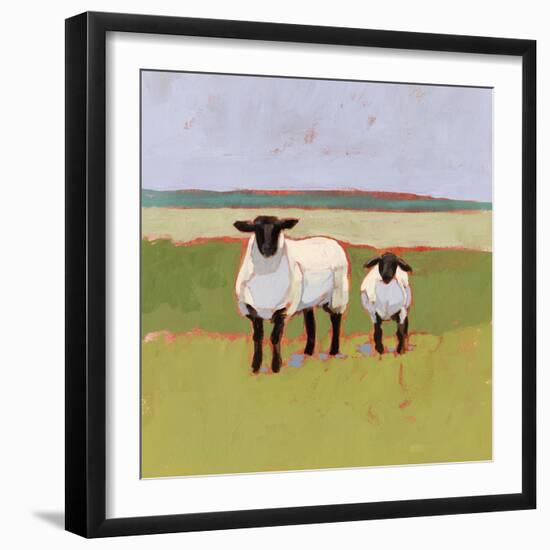 Suffolk Sheep I-Victoria Borges-Framed Art Print