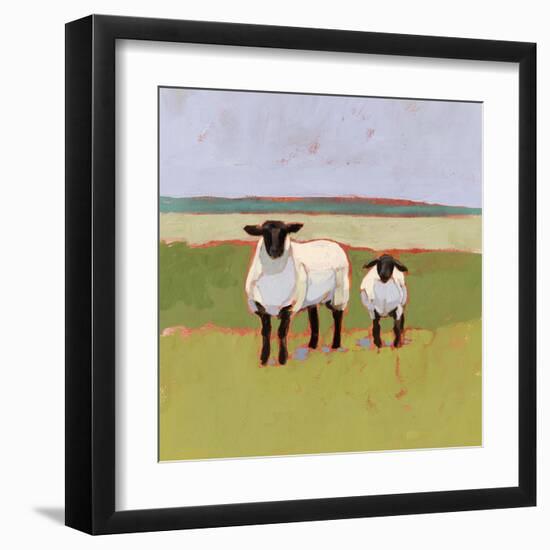 Suffolk Sheep I-Victoria Borges-Framed Art Print