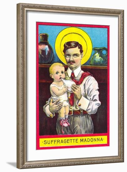 Suffragette Madonna-null-Framed Art Print