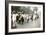 Suffragette Marchers Carrying Portable Speaker Rostrums, New York City, 1912-null-Framed Giclee Print