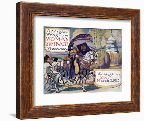 Suffragette Parade, 1913-null-Framed Giclee Print