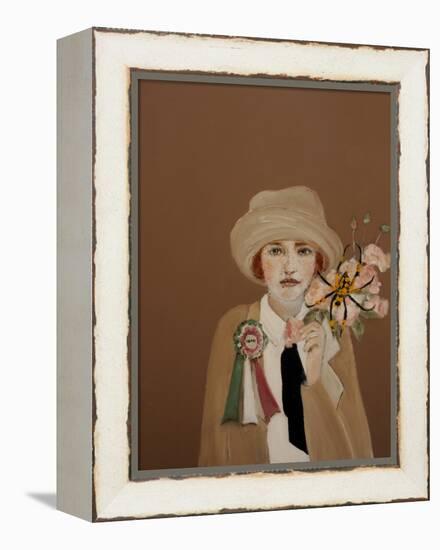 Suffragette with Golden Orb, 2017-Susan Adams-Framed Premier Image Canvas