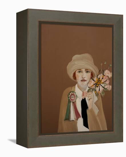 Suffragette with Golden Orb, 2017-Susan Adams-Framed Premier Image Canvas