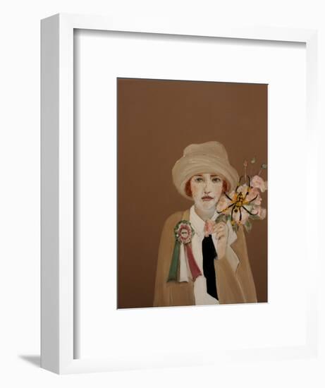 Suffragette with Golden Orb, 2017-Susan Adams-Framed Giclee Print