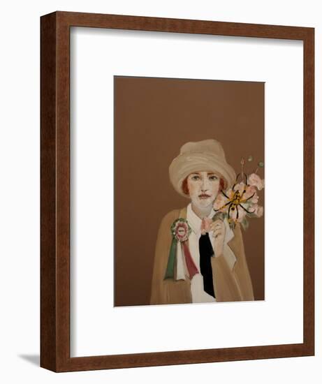 Suffragette with Golden Orb, 2017-Susan Adams-Framed Giclee Print