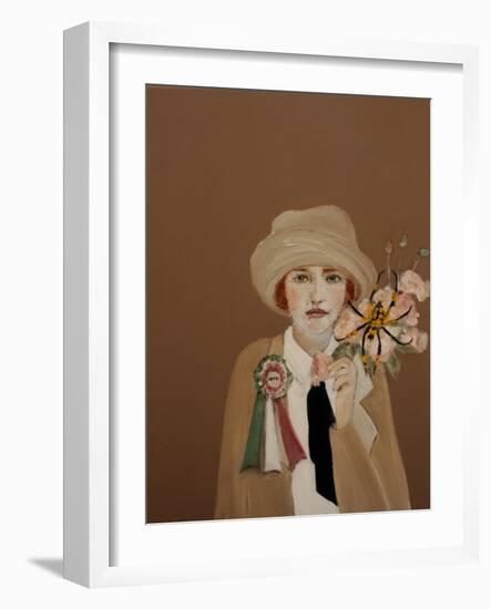 Suffragette with Golden Orb, 2017-Susan Adams-Framed Giclee Print