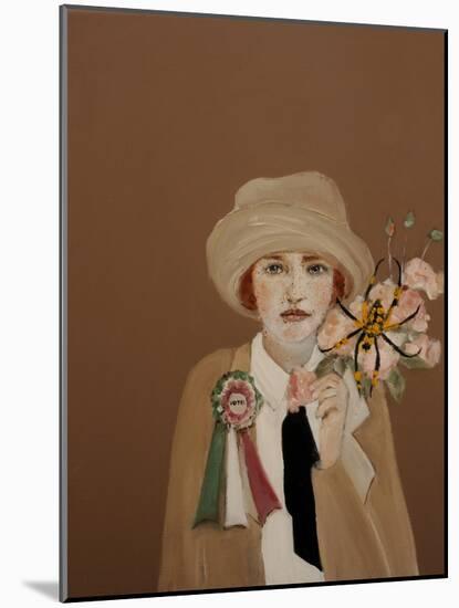 Suffragette with Golden Orb, 2017-Susan Adams-Mounted Giclee Print