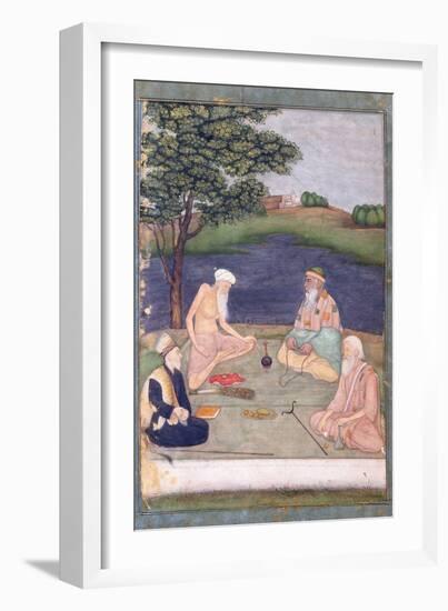 Sufis Visiting their Pir, C.1650-null-Framed Giclee Print