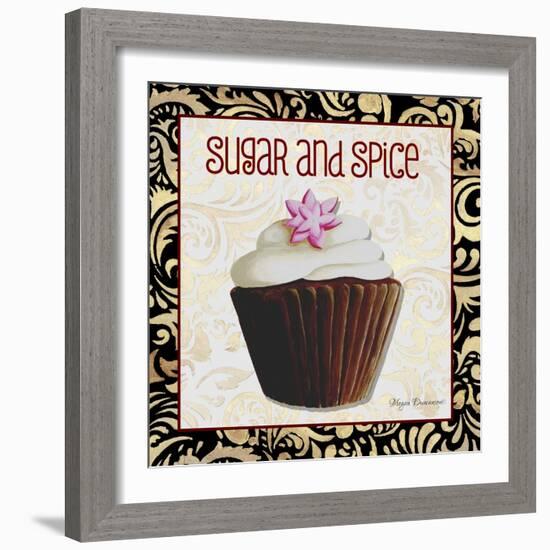 Sugar and Spice Chocolat Cupcake-Megan Aroon Duncanson-Framed Giclee Print