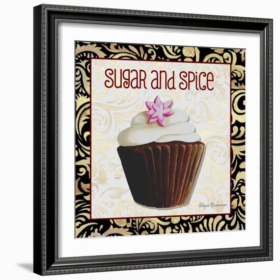 Sugar and Spice Chocolat Cupcake-Megan Aroon Duncanson-Framed Giclee Print