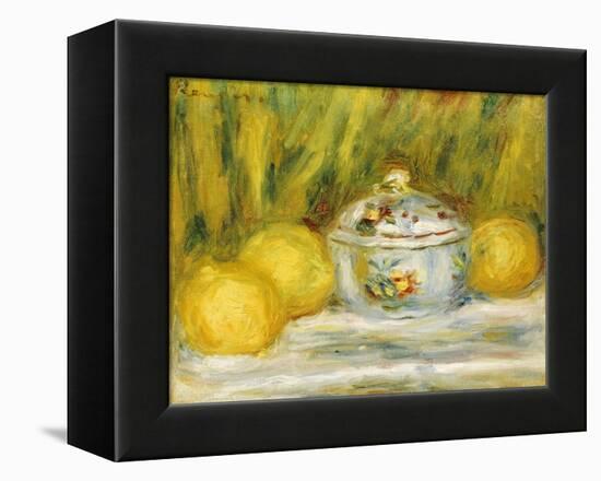 Sugar Bowl and Lemons, 1915-Pierre-Auguste Renoir-Framed Premier Image Canvas