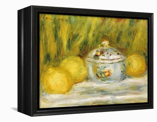 Sugar Bowl and Lemons, 1915-Pierre-Auguste Renoir-Framed Premier Image Canvas