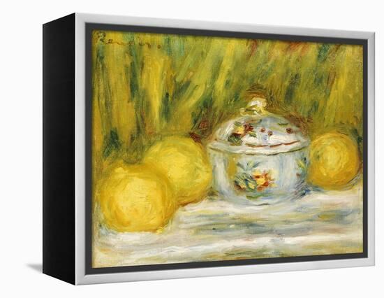 Sugar Bowl and Lemons, 1915-Pierre-Auguste Renoir-Framed Premier Image Canvas