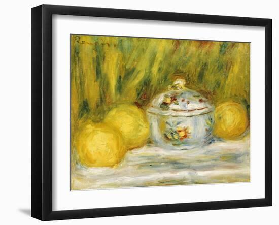 Sugar Bowl and Lemons, 1915-Pierre-Auguste Renoir-Framed Giclee Print