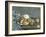 Sugar Bowl, Pears and Carpet-Paul Cézanne-Framed Giclee Print