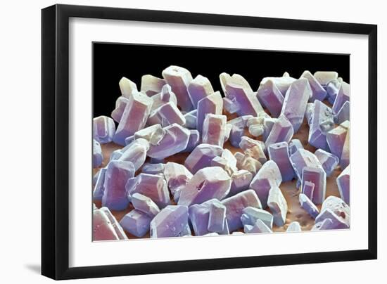 Sugar Crystals, SEM-Thomas Deerinck-Framed Photographic Print