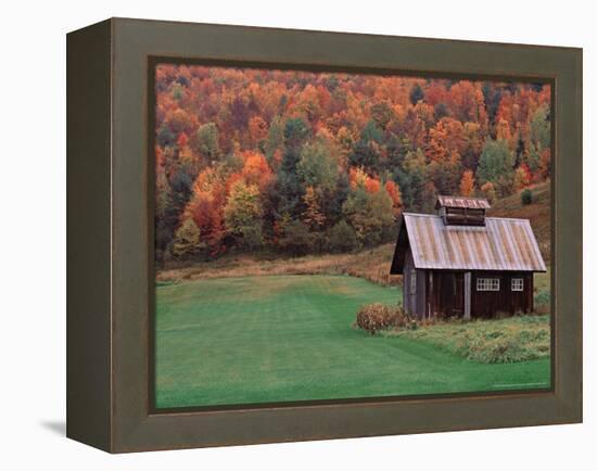 Sugar House on a Vermont Farm, USA-Charles Sleicher-Framed Premier Image Canvas