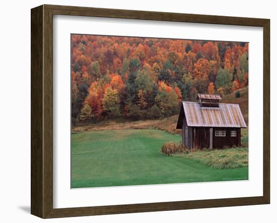 Sugar House on a Vermont Farm, USA-Charles Sleicher-Framed Photographic Print