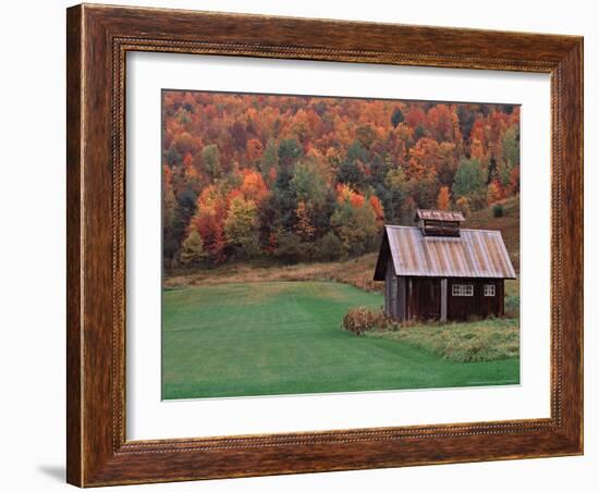 Sugar House on a Vermont Farm, USA-Charles Sleicher-Framed Photographic Print