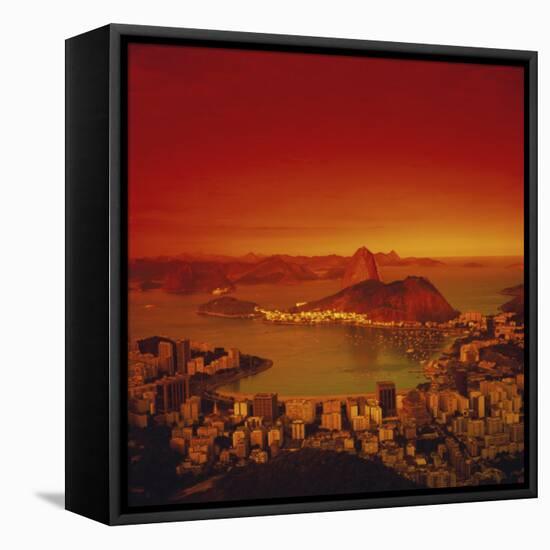 Sugar Loaf Mountain, Rio de Janeiro, Brazil-null-Framed Premier Image Canvas