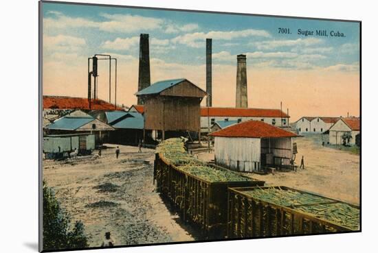 Sugar Mill, Cuba, c1910-Unknown-Mounted Giclee Print