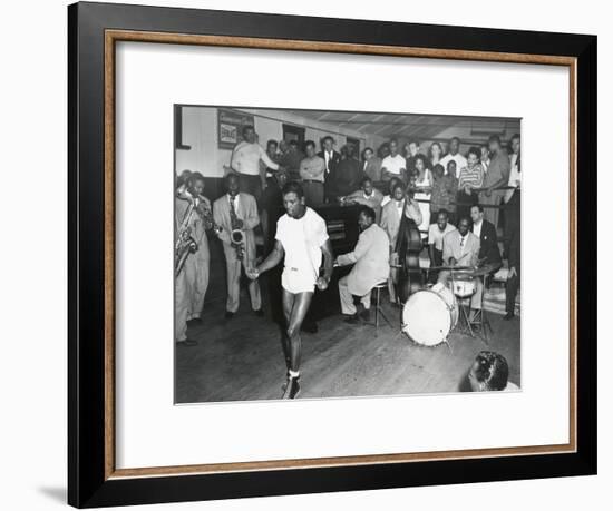 Sugar Ray Robinson Training for a Title Defense Against Steve Belloise-null-Framed Photo