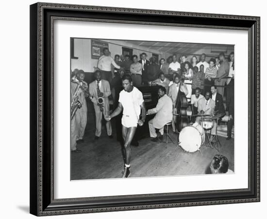 Sugar Ray Robinson Training for a Title Defense Against Steve Belloise-null-Framed Photo