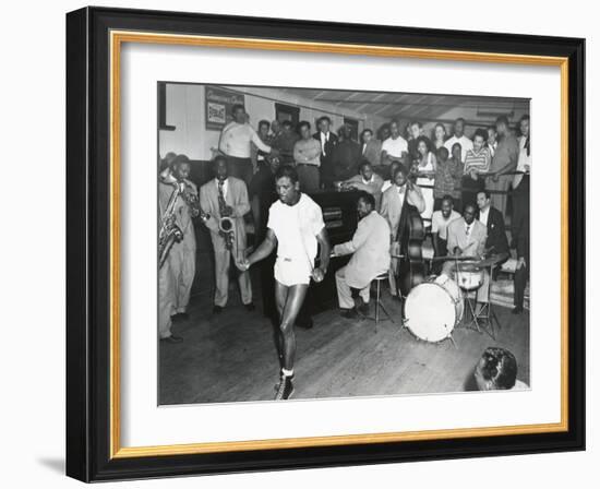 Sugar Ray Robinson Training for a Title Defense Against Steve Belloise-null-Framed Photo