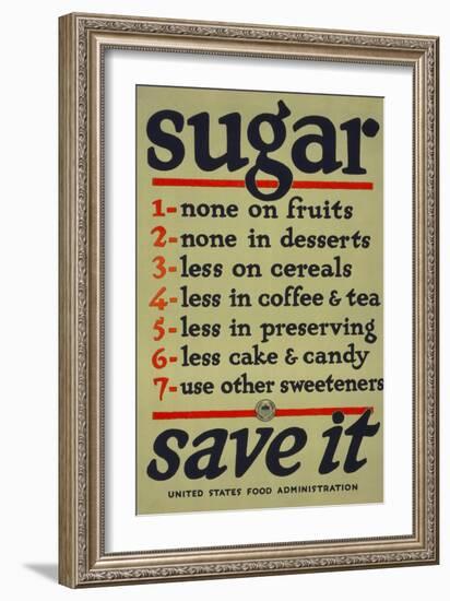 Sugar, Save It-null-Framed Giclee Print