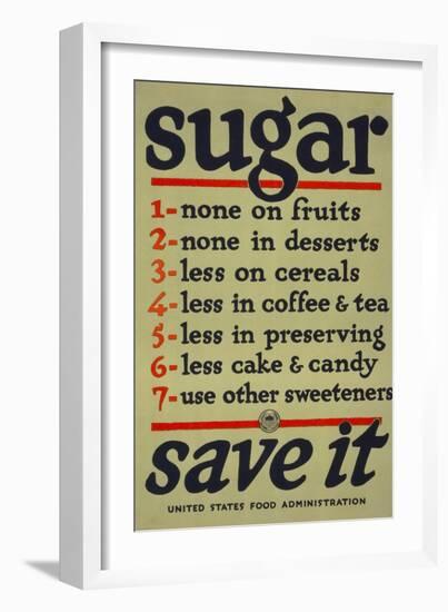 Sugar, Save It-null-Framed Giclee Print