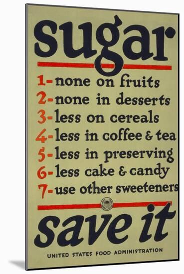 Sugar, Save It-null-Mounted Giclee Print