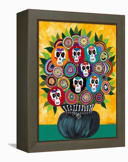 Sugar Skull Bouquet-Kerri Ambrosino-Framed Premier Image Canvas